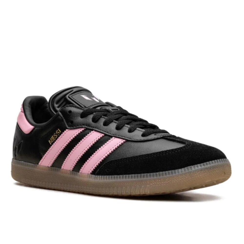 NIB Adidas Inter Miami CF Messi Samba 10 Black Pink Soccer Football Shoes